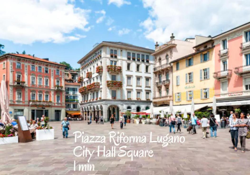 Duplex Loft In Lugano Center With Garden, Wi-Fi -By Easylife Swiss Appartement Buitenkant foto